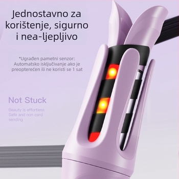 Automatski uvijač za kosu s titanij-turmalinskim premazom, 4 stupnja temperature, 35W, 220V, žično napajanje