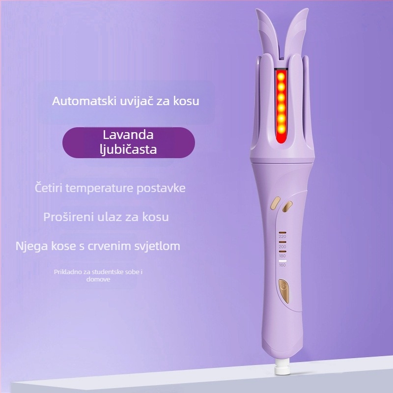 Automatski uvijač za kosu s titanij-turmalinskim premazom, 4 stupnja temperature, 35W, 220V, žično napajanje