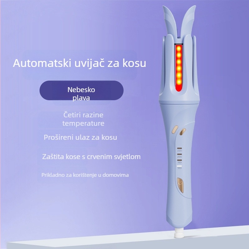 Automatski uvijač za kosu s titanij-turmalinskim premazom, 4 stupnja temperature, 35W, 220V, žično napajanje