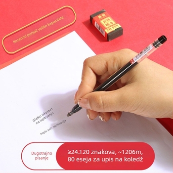 Travel skup školske potrešštine: trokutični ravnalo, šestar, gel olovka, olovka