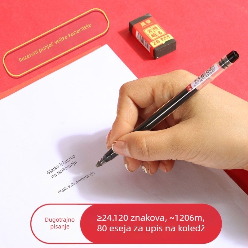 Travel skup školske potrešštine: trokutični ravnalo, šestar, gel olovka, olovka