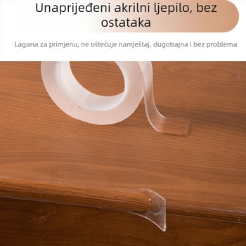 PVC zaštitna traka za kutove namještaja, prozirna, debljina 2 mm, duljine 1/2/3/5 m