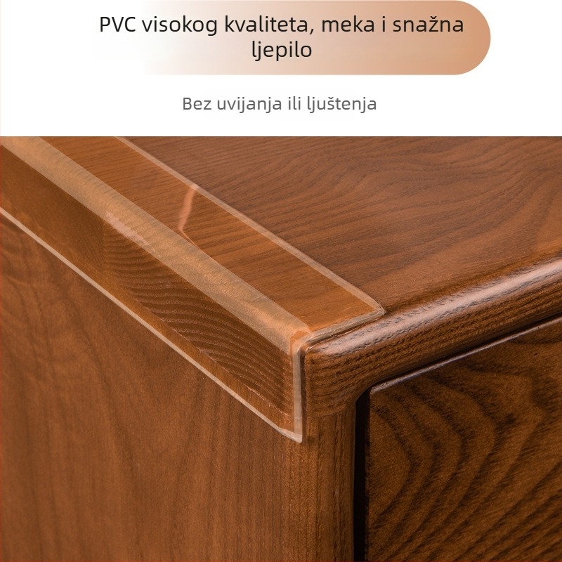 PVC zaštitna traka za kutove namještaja, prozirna, debljina 2 mm, duljine 1/2/3/5 m