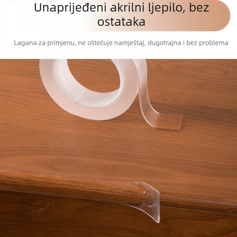 PVC zaštitna traka za kutove namještaja, prozirna, debljina 2 mm, duljine 1/2/3/5 m