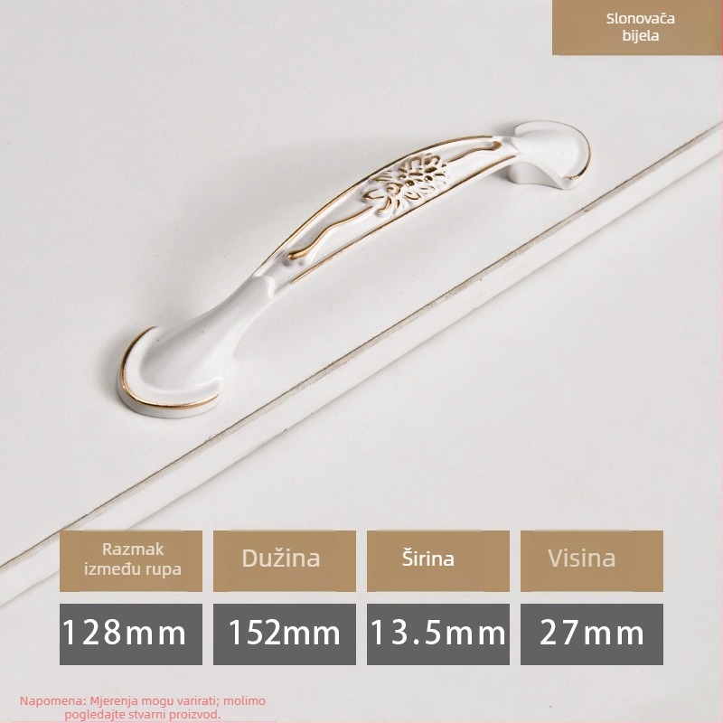 Ručka za ormar – moderni minimalistički stil, cinkova legura, bar oblik, skrivena ugradnja, modeli 919/912/2026/2010