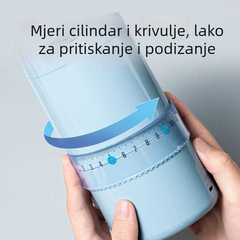 Deli mekano plastično ravnalo za učenike, višenamjenski set za crtanje i mjerenje kutova