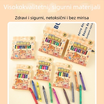 Set voskiranja za crtanje - model Kl789652, jedinstveni vrh, papirnato kućište, neizbrisivo