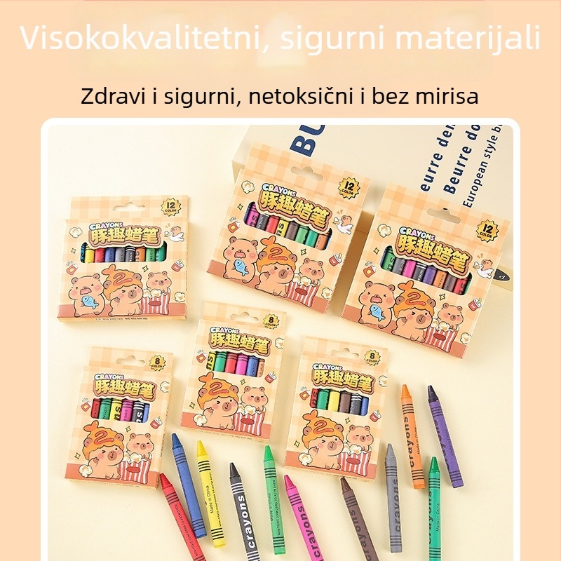 Set voskiranja za crtanje - model Kl789652, jedinstveni vrh, papirnato kućište, neizbrisivo