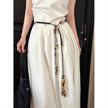 Boemski pleteni kaiš za struk, etnički stil, platnena tkanina, unisex, odrasli