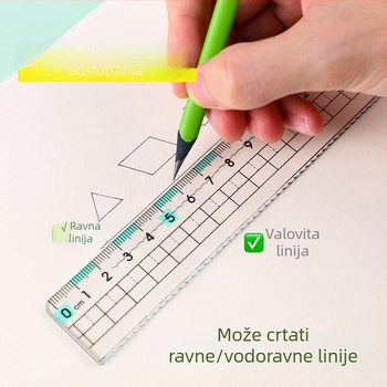 Lex/lexuan set centimetarskih ravnala, model Lxh520332, plastika, 4-dijelni set, neto težina 55 g