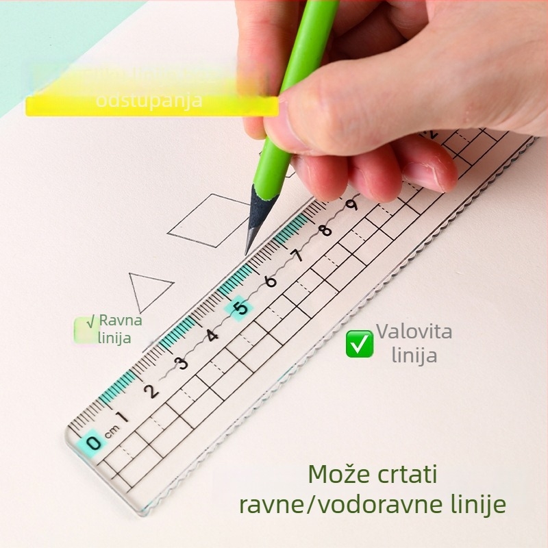 Lex/lexuan set centimetarskih ravnala, model Lxh520332, plastika, 4-dijelni set, neto težina 55 g