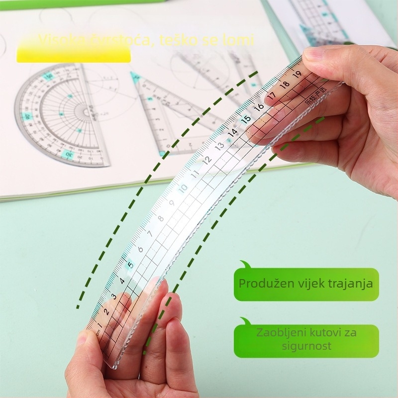 Lex/lexuan set centimetarskih ravnala, model Lxh520332, plastika, 4-dijelni set, neto težina 55 g