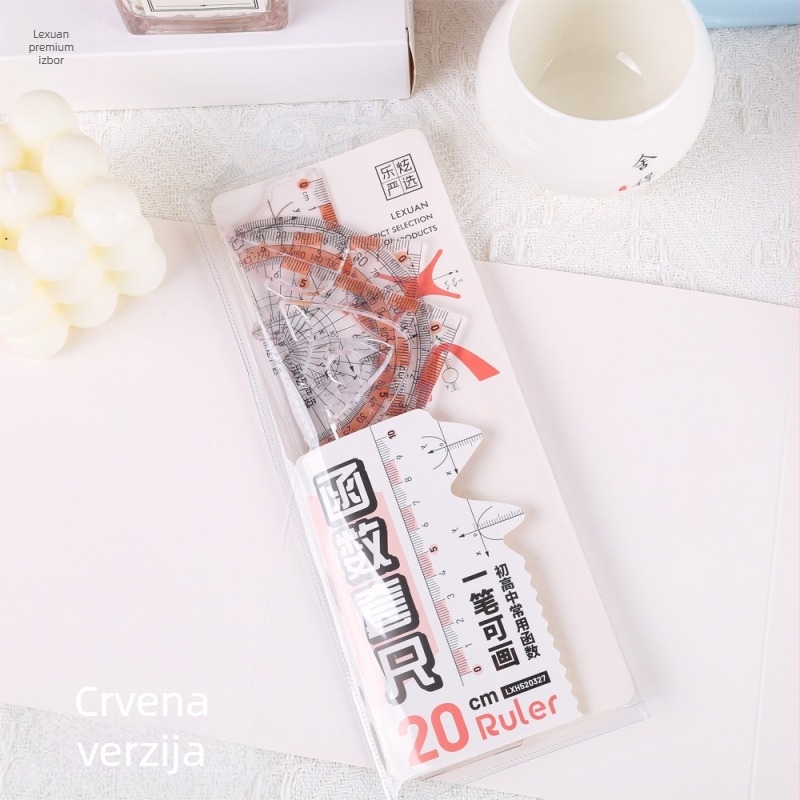 Lex/lexuan set centimetarskih ravnala, model Lxh520332, plastika, 4-dijelni set, neto težina 55 g