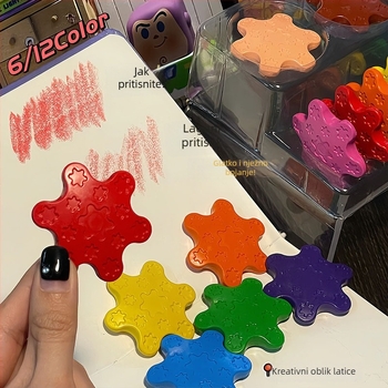 Kreda u obliku latice za crtanje — poklon set, prilagodljiv, pakiranje karton/plastika