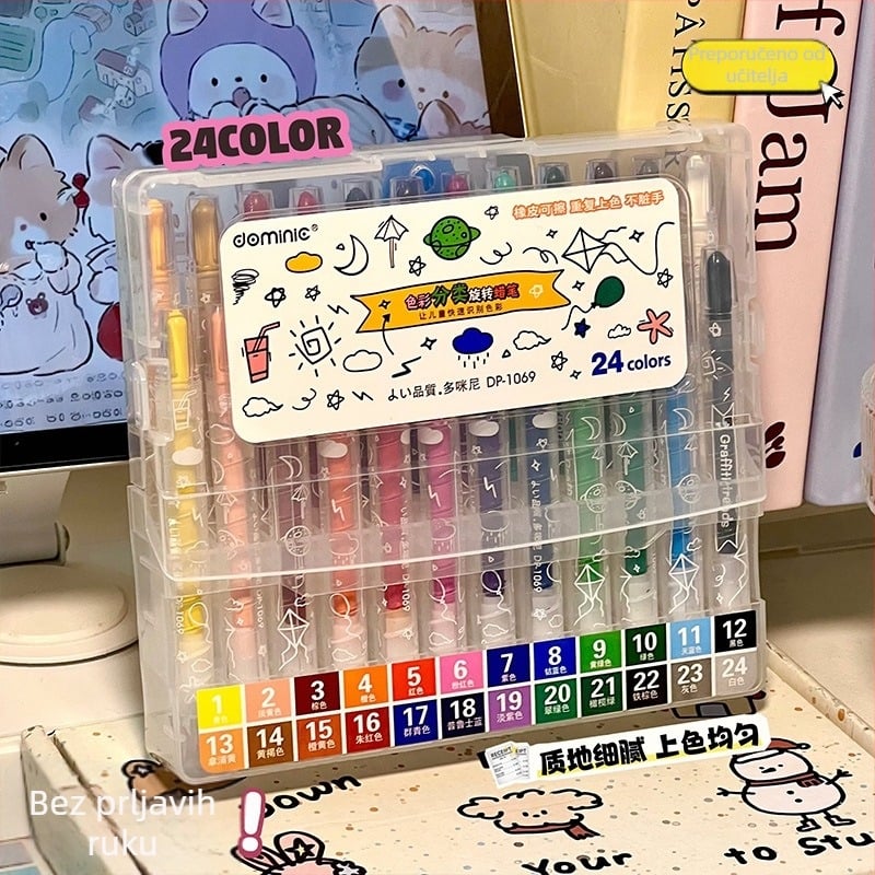 Krija za crtanje Geng xi, model 1069, vrh 0,8 mm, perive, 80 g