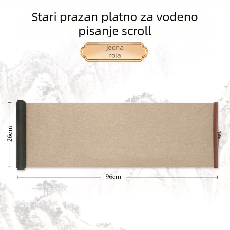 Rulno platno za pisanje vodom - neprešivana tkanina, pravokutnog oblika, za kaligrafiju i slikanje