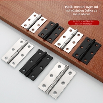Okov od nehrđajućeg čelika za ormariće, vrata i prozore; površina brušena i prelakirana; stil: moderni minimalistički; model: bearing hinge.