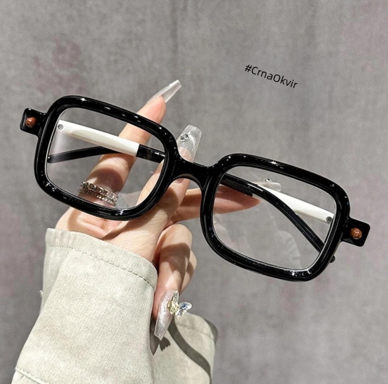 Naočale za čitanje, puna okvira, kvadratni dizajn, PC leće, otporne na zračenje