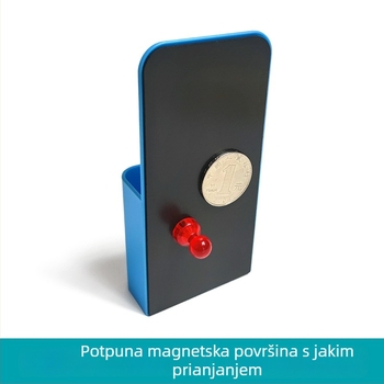 Magnetski držač za olovke, plastični, kvadratnog oblika, s otisnutim logom, prilagodljiva proizvodnja, licencirana privatna marka