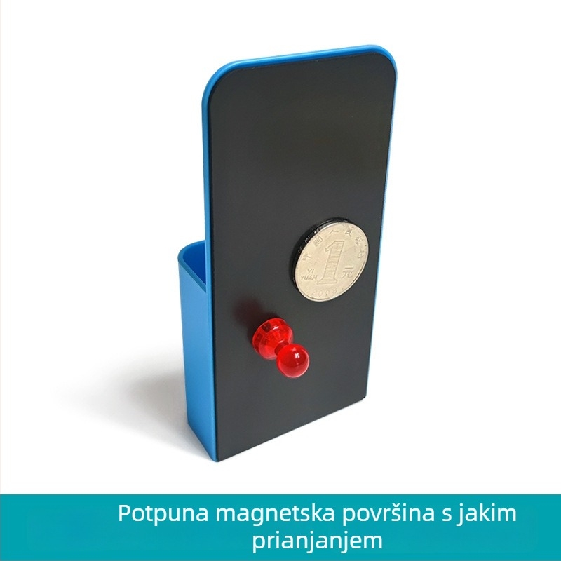 Magnetski držač za olovke, plastični, kvadratnog oblika, s otisnutim logom, prilagodljiva proizvodnja, licencirana privatna marka