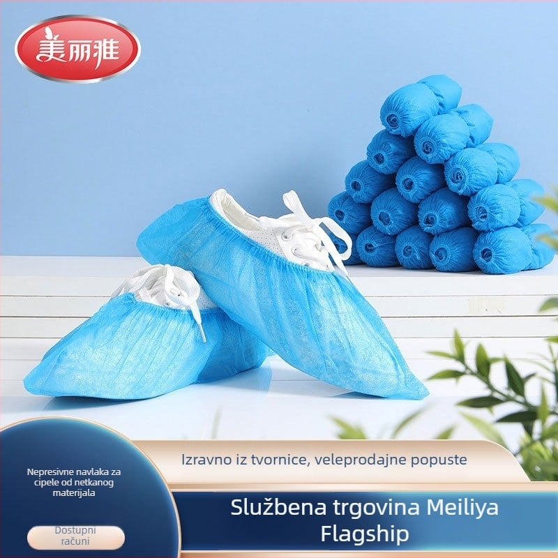 Jednokratne debele navlake za cipele od netkanog materijala, 80 komada, zaštita od prašine i protuklizne, za kućnu upotrebu i prostorije s računalom