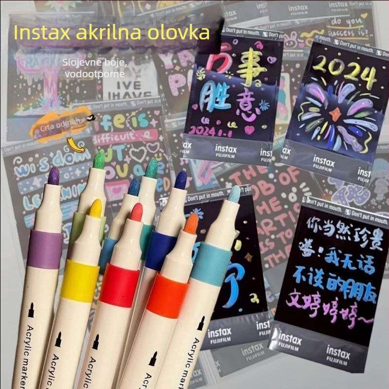 Akril marker za djecu – neprozirna boja, slojevito bojenje, zamjenjiva patrona