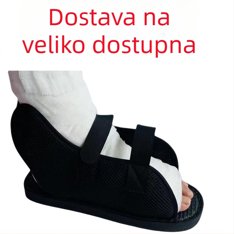 Postoperativna zaštitna obuća za prijelom, s otvorenim gornjim dijelom, antistatična, mrežasti gornji dio (za nošenje s gipsom)