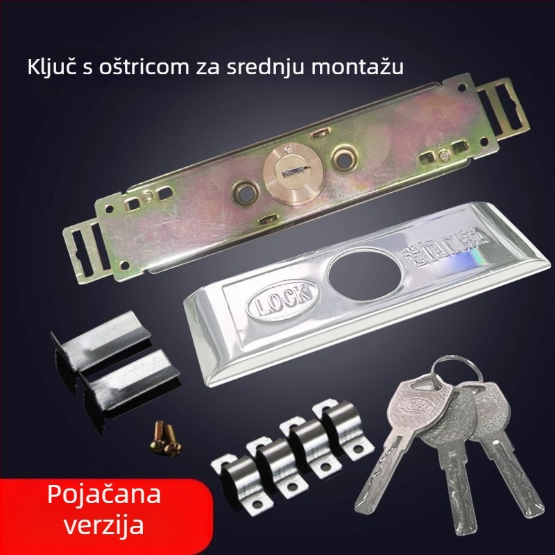 Univerzalni zatezni brava za rolete, željezno jezgro s bakrenim središtem, model Cross/Computer/Moon, srednje ili donje otvaranje, tip: zatezna brava