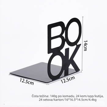 Metalni stalak za knjige za ured i školu – Model 2013, Materijal: metal, Neto težina: 140 g, Pakiranje: 24 kom./karton