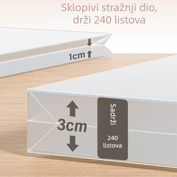 Set za pohranu crtačkog albuma s fasciklima i torbom za pohranu (Materijal: PP; IP odobrenje: Ne)