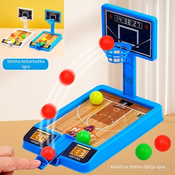 Desktop košarkaška igra za djecu, interaktivna roditeljsko-dječja igra, plastična konstrukcija, Autonomy marka, za uzrast 4–6 godina