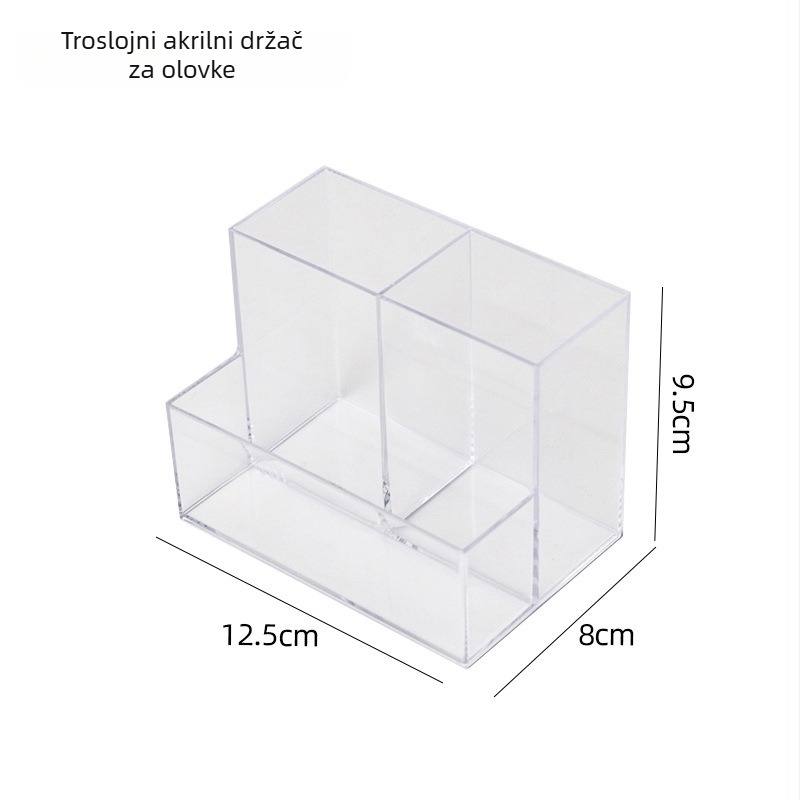 Držač za olovke na stol, plastični organizator kvadratnog oblika, model 9390, Shengwang