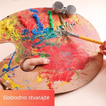 Nerđavi čelik posuda za miješanje boja za uljnu sliku – okruglog oblika, brend Surada