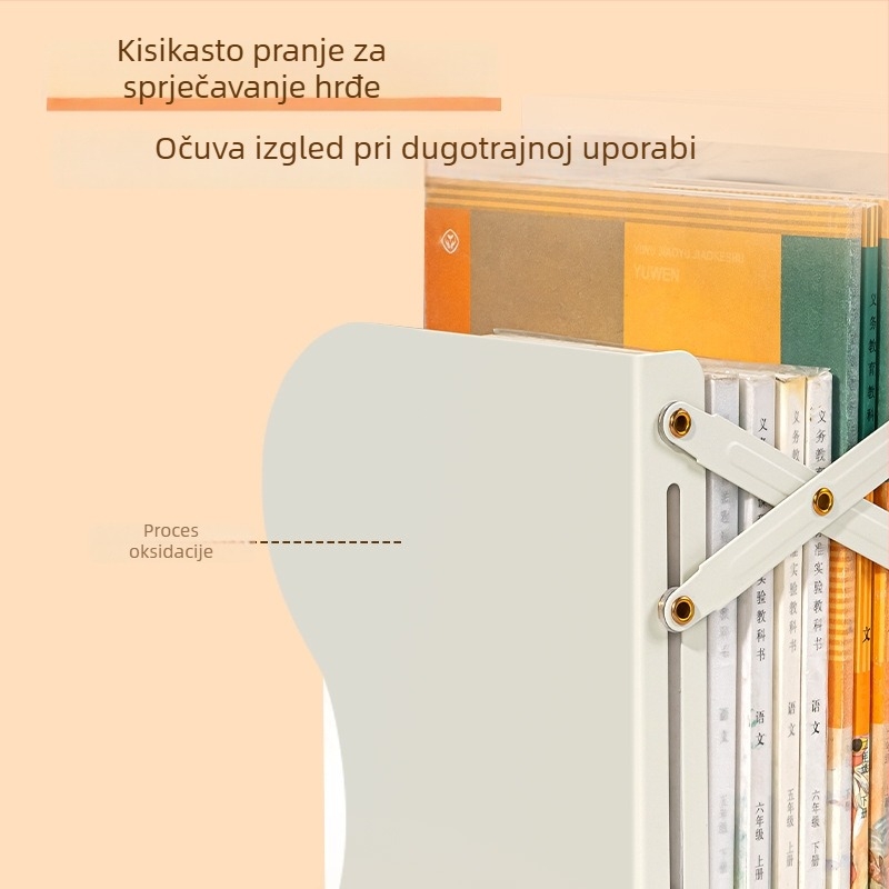 Teleskopski metalni držač za knjige za stolnu upotrebu za učenike