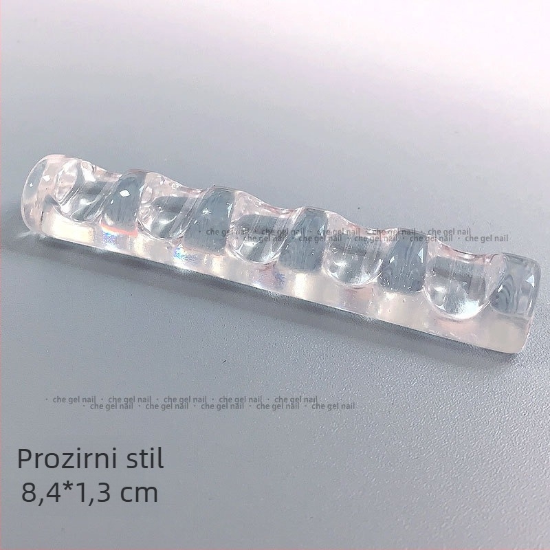 Držač za manikuru u japanskom stilu od smole, deblji i širi dizajn, 5-komorni organizator za kristalne trake; Marka: che gel; Neto sadržaj: 0.5; Licencirano privatno označavanje: Da