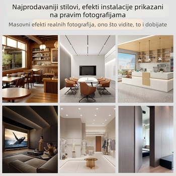 PVC zidni panel s učinkom karbonskog kristala, model 15, stil: ploski / novi kineski stil / moderni minimalizam / svijetli luksuz, porijeklo: Linyi, Shandong