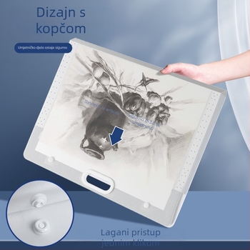 Torba za skice za pohranu – plastika, Dehong, 3 sloja, 4 pretinca