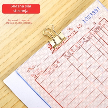 Kutni klip za dokumente, metalni, pakiranje: plastični cilindar, model: klips za dokumente