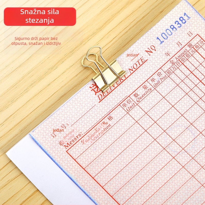 Kutni klip za dokumente, metalni, pakiranje: plastični cilindar, model: klips za dokumente