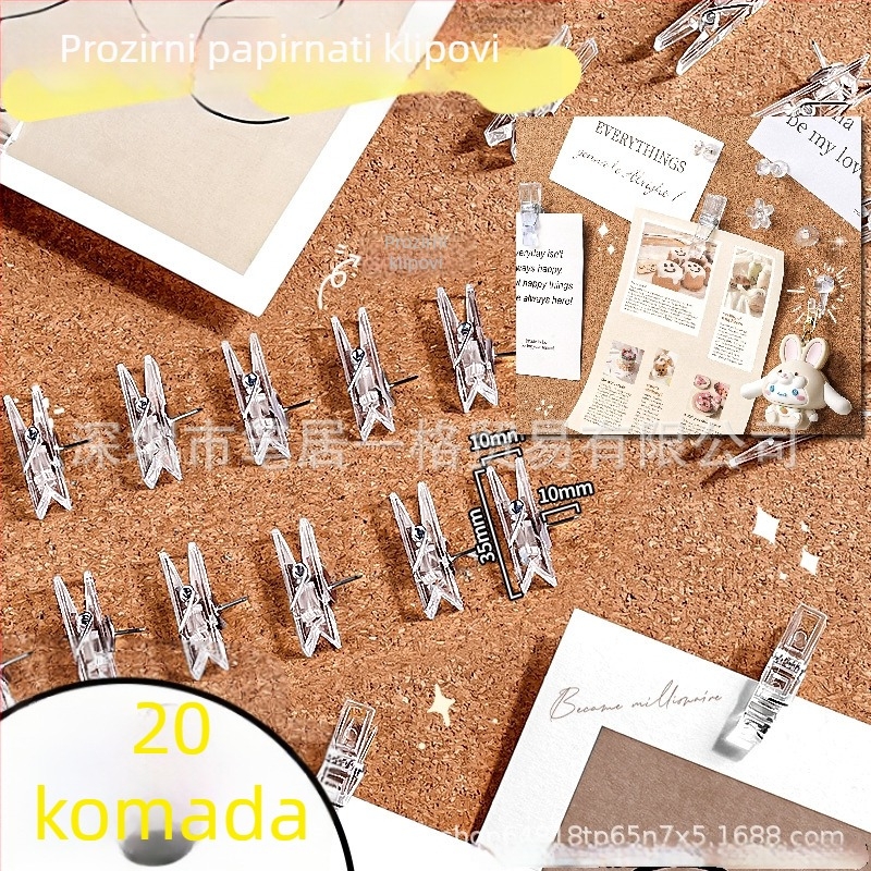 Li cao LC5242A Prozirni akrilni klips za planer i karte