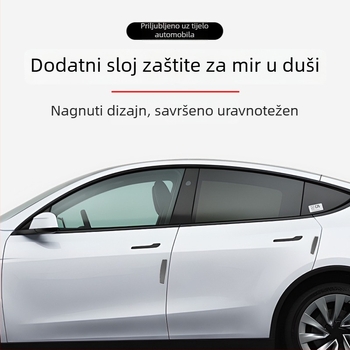 Silikonasta zaštitna traka za rub vrata automobila, debela i otporna na trošenje, model AC-715A, univerzalna kompatibilnost, marka carfu