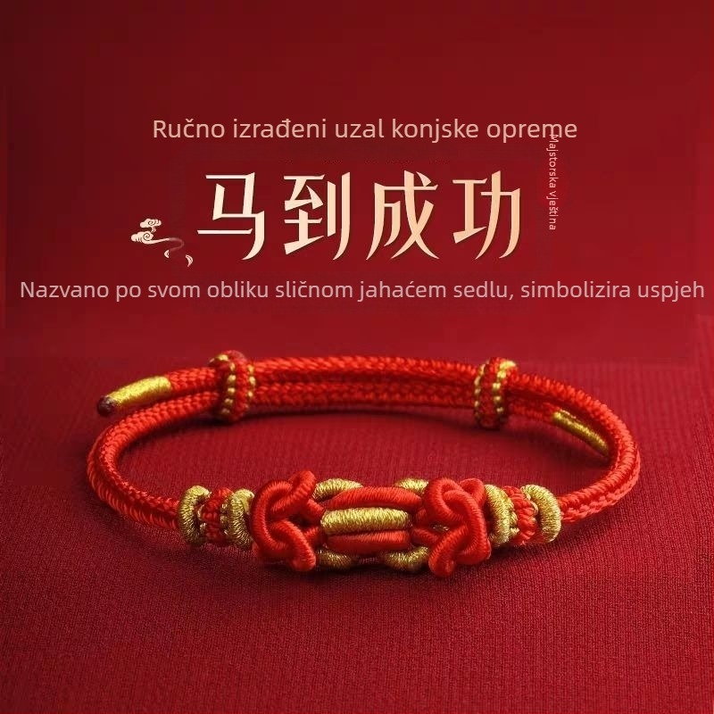 Ručni pleteni narukvica od užeta, etnički stil, unisex, ljetno izdanje 2025