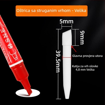 Marker olovka Marie's/Marley s zamjenjivim jezgrom, 64 opcija punjenja, za umjetnike i studente