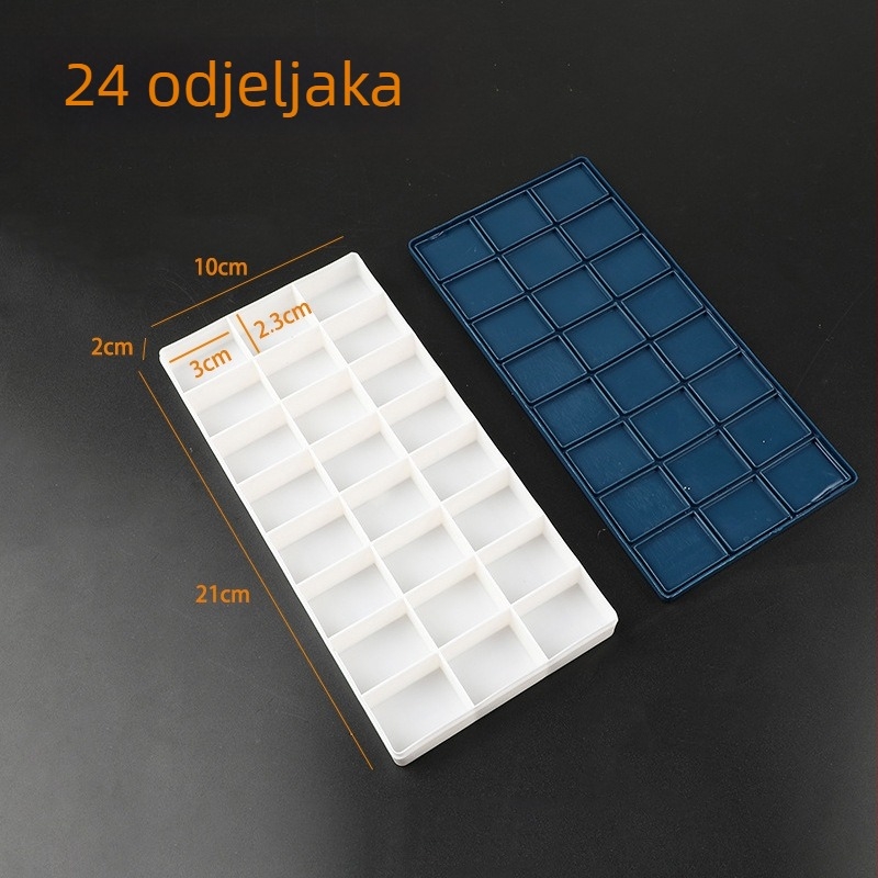 Kutija za boje za učenike (Soft-Cover serija) — plastična, pravokutna, 10/12/24/36 pretinica, Xupeng