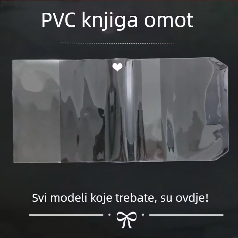 Prozirni PVC omot za knjige i bilježnice — Brend: Other; Materijal: PVC; Uvoz: Ne; IP ovlaštenje: Ne; Poklon: Ne.