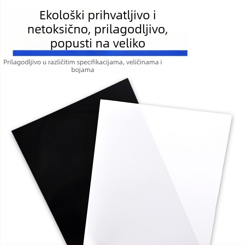 Svijetla PVC ploča s prozirnim PET filmom, vatrootporna PC tvrda ploča, rezanje po narudžbi