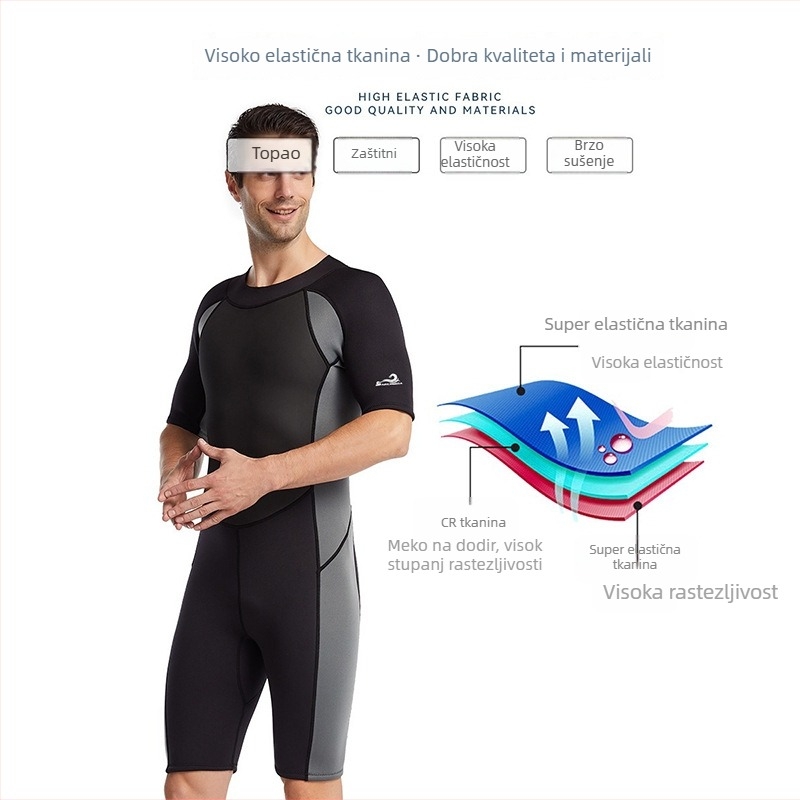 Neopren kombinezon – topao, muški, za odrasle, za ronjenje i plivanje