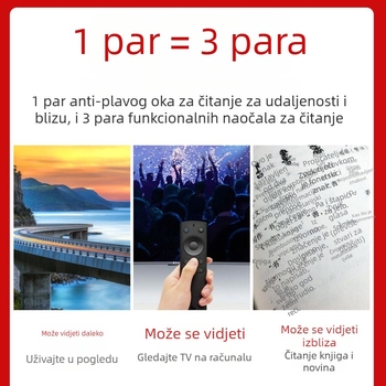 Sklopive progresivne multifokalne naočale za prezbiopiju s fotokromnim lećama, blokiranjem plave svjetlosti i asferičnim lećama