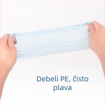 Jednokratne navlake za cipele, 100 kom, materijal: plast PE/polietilen, zaštita od prašine, za odrasle, trajanje roka 60 mjeseci