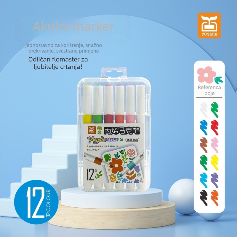 Dcan Chuxi marker na bazi vode za djecu i učenike – lako se pere, za crtanje i DIY grafiti